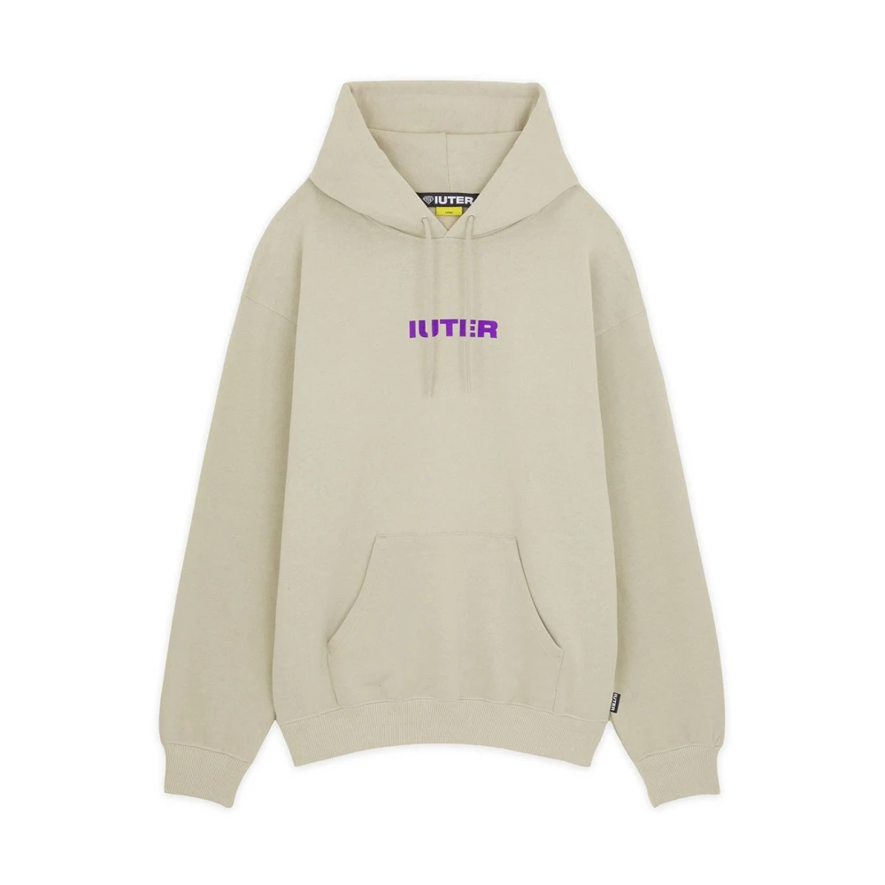 Iuter Katoenen Gebreide Kleding en Sweaters Freedom Hoodie Beige Heren