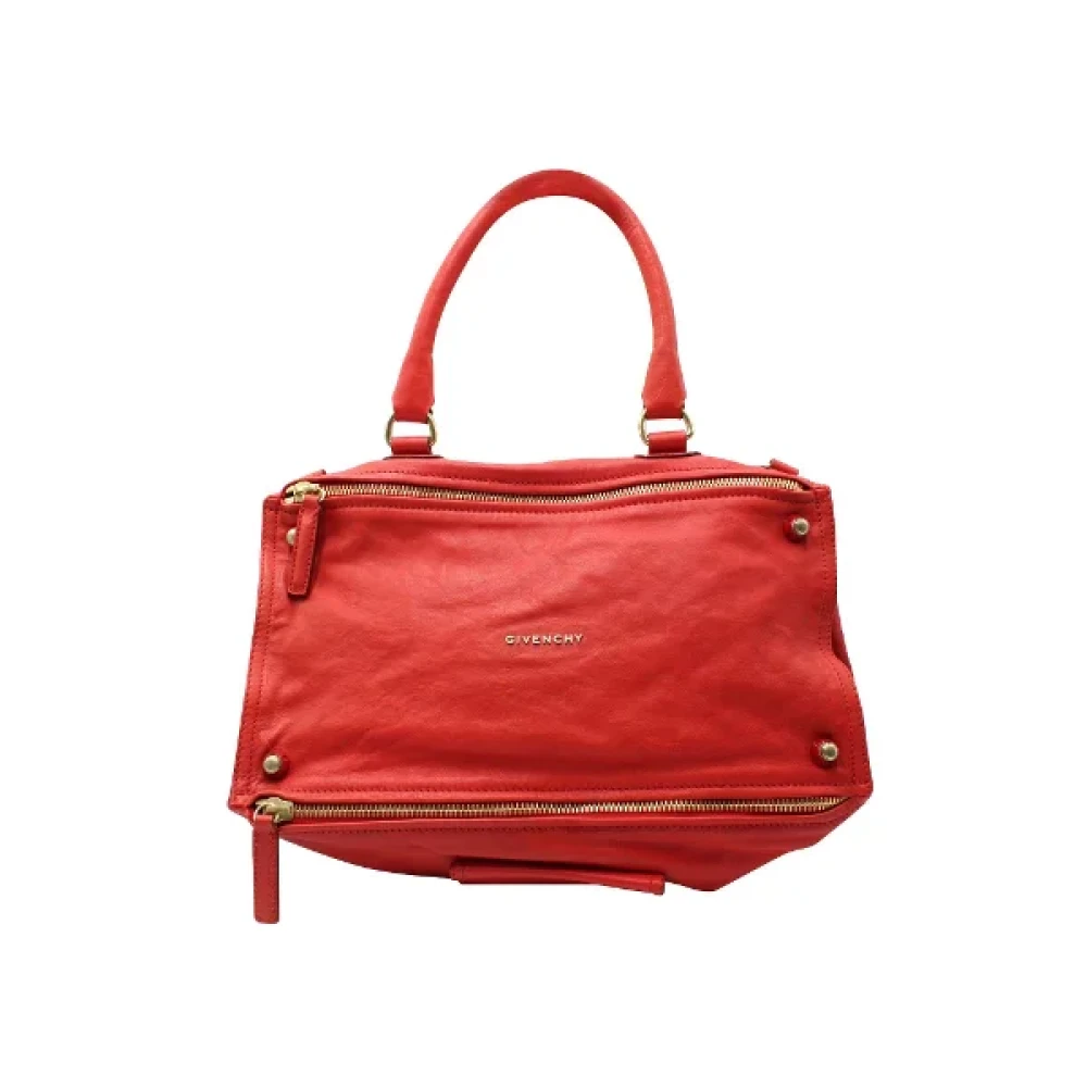 Givenchy Pre-owned Leather handbags Red Dames