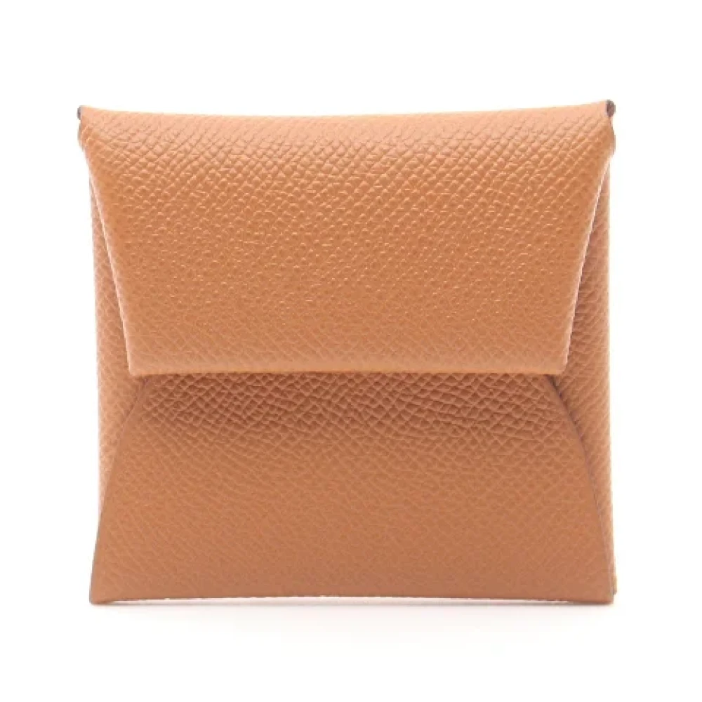 Hermès Vintage Pre-owned Leather wallets Brown Dames