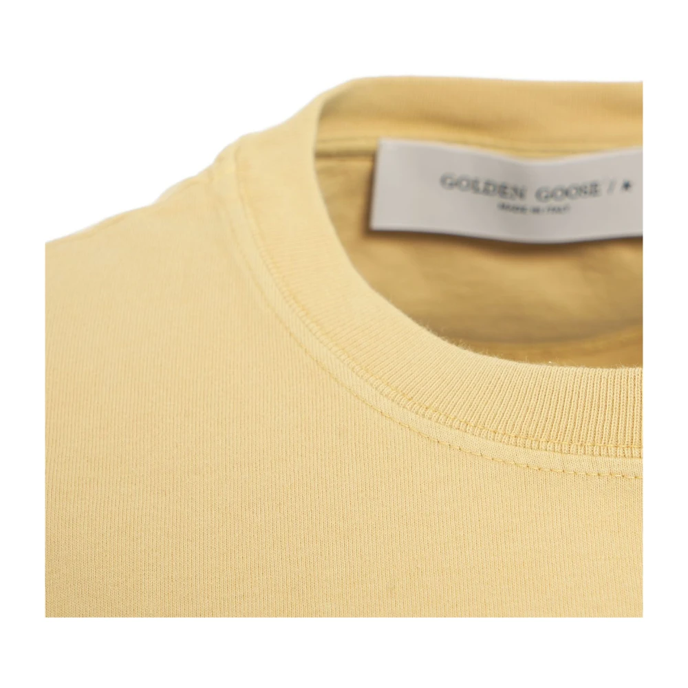 Golden Goose Gele T-shirt Aw24 Stijl Yellow Heren