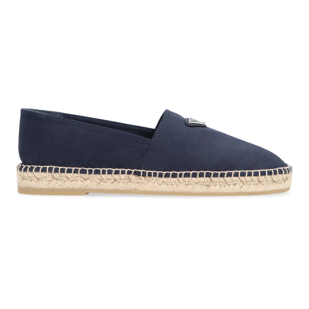 Prada Men's Blue Canvas Espadrilles - Espadrilles - 8 Uk - Shoes