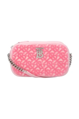 TB Embossed Terrycloth Crossbody Bag