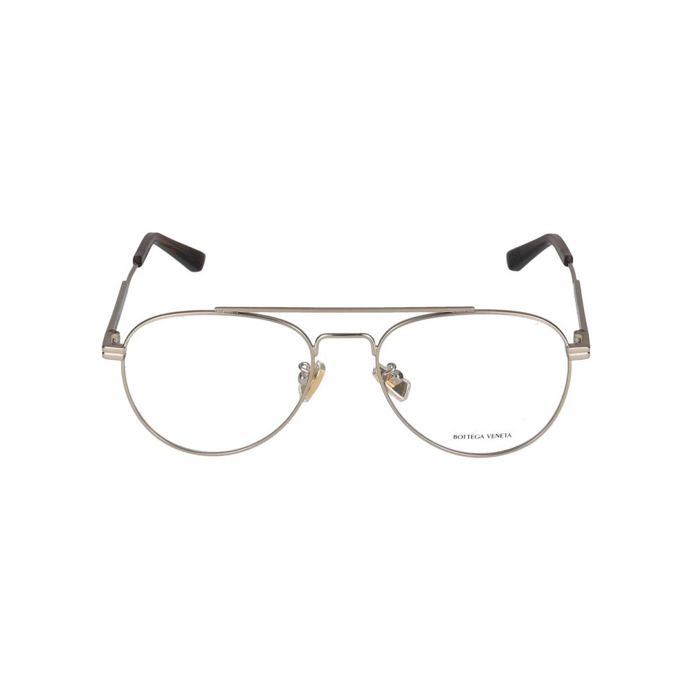 Bottega Veneta Yellow Glasses, Unisex, 54 Mm, Gold Transparent Eyeglasses Bv1340ok 003