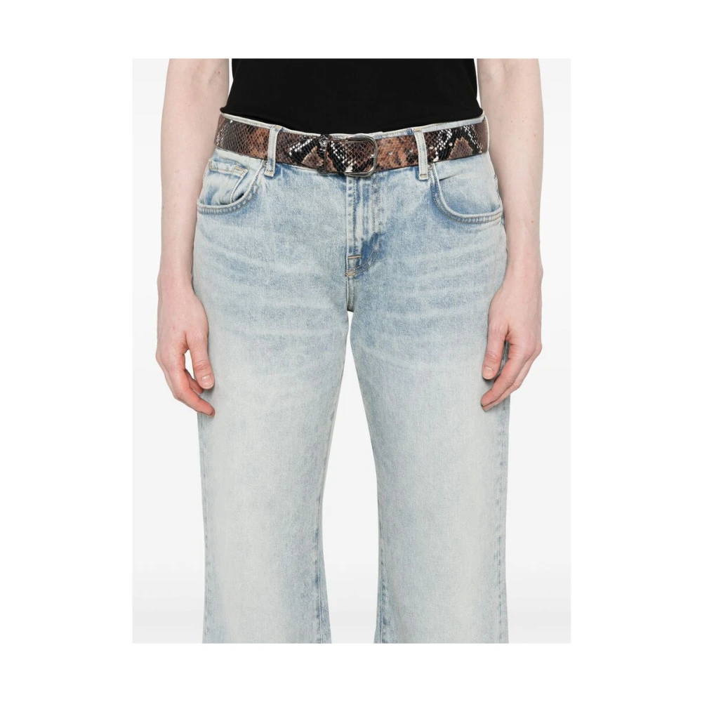 7 For All Mankind Wijde Jeans Denim Blue Dames