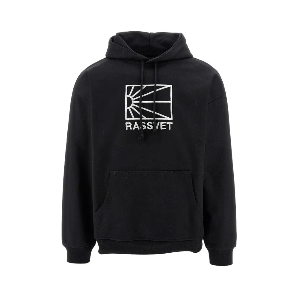 Rassvet Katoenen Hoodie met Voorzak en Logo Black Heren
