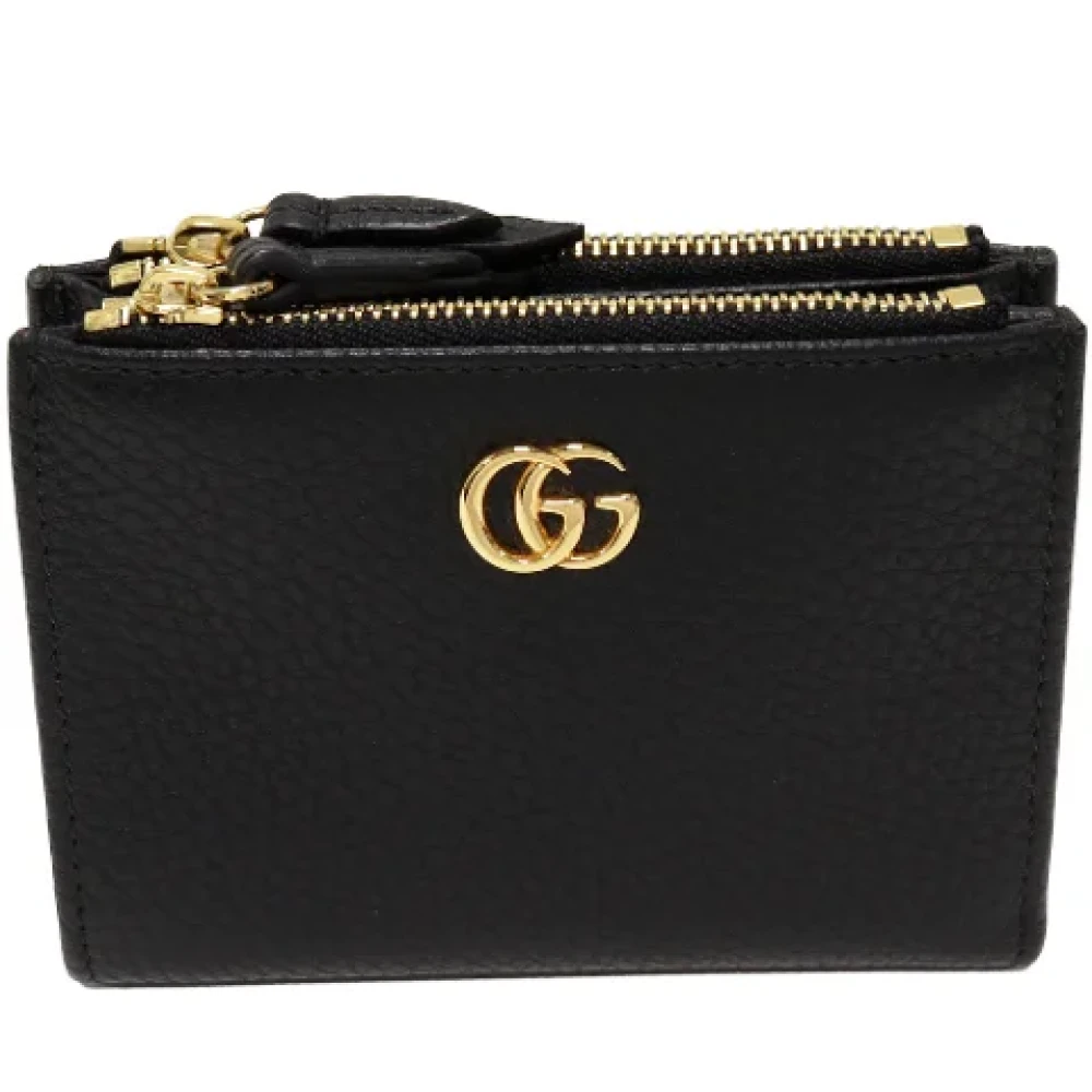 Gucci Vintage Pre-owned Leather wallets Black Dames