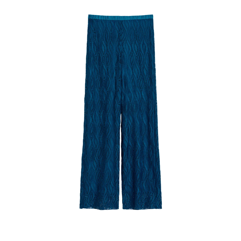 Pennyblack Polyester Macramè Broek Blue Dames