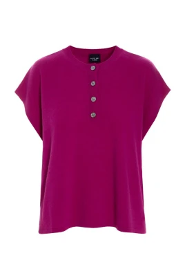 Mjuk kashmirstickad blus