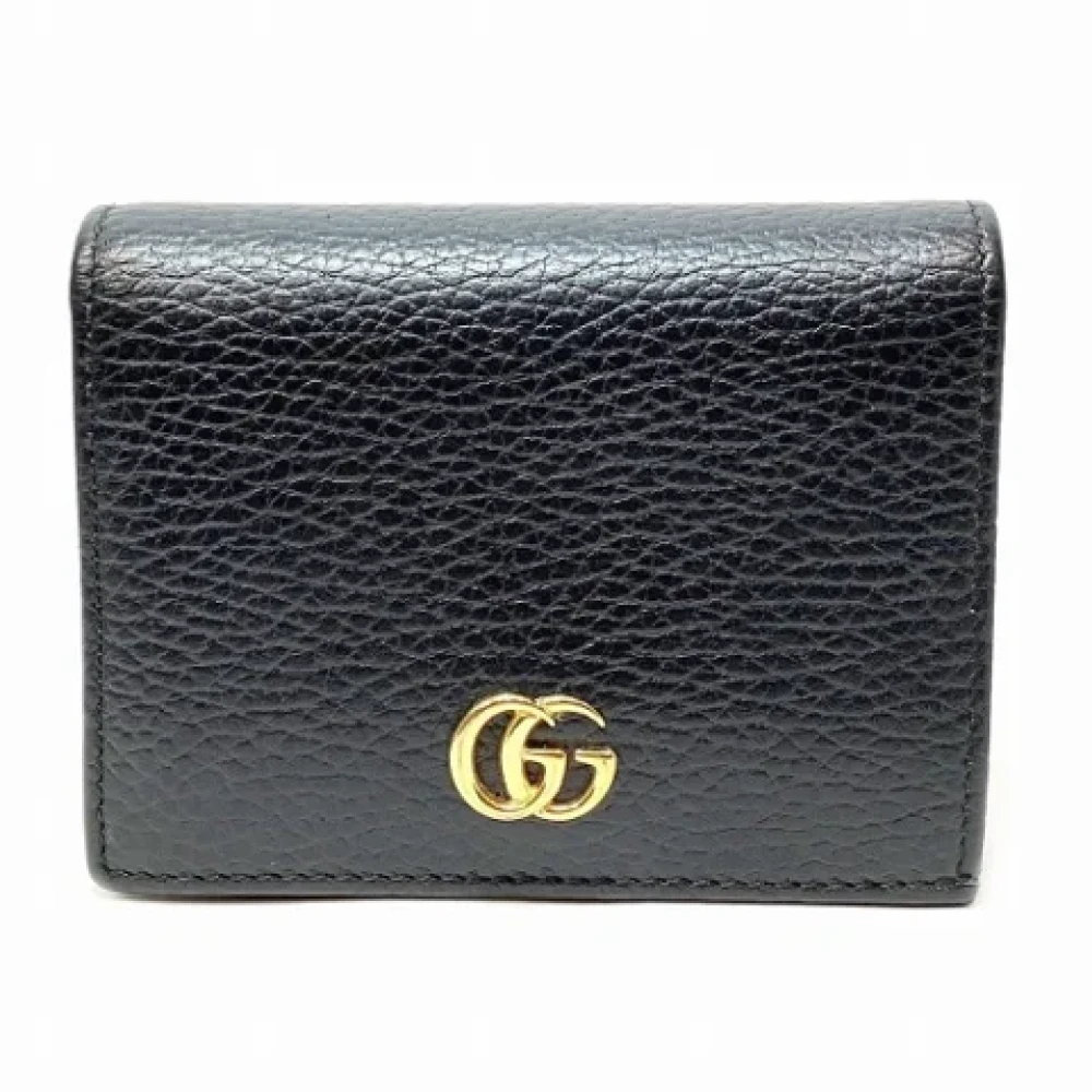 Gucci Vintage Pre-owned Leather wallets Black Dames