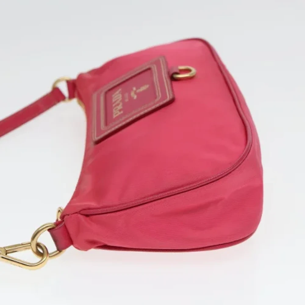 Prada Vintage Pre-owned Nylon pouches Pink Dames