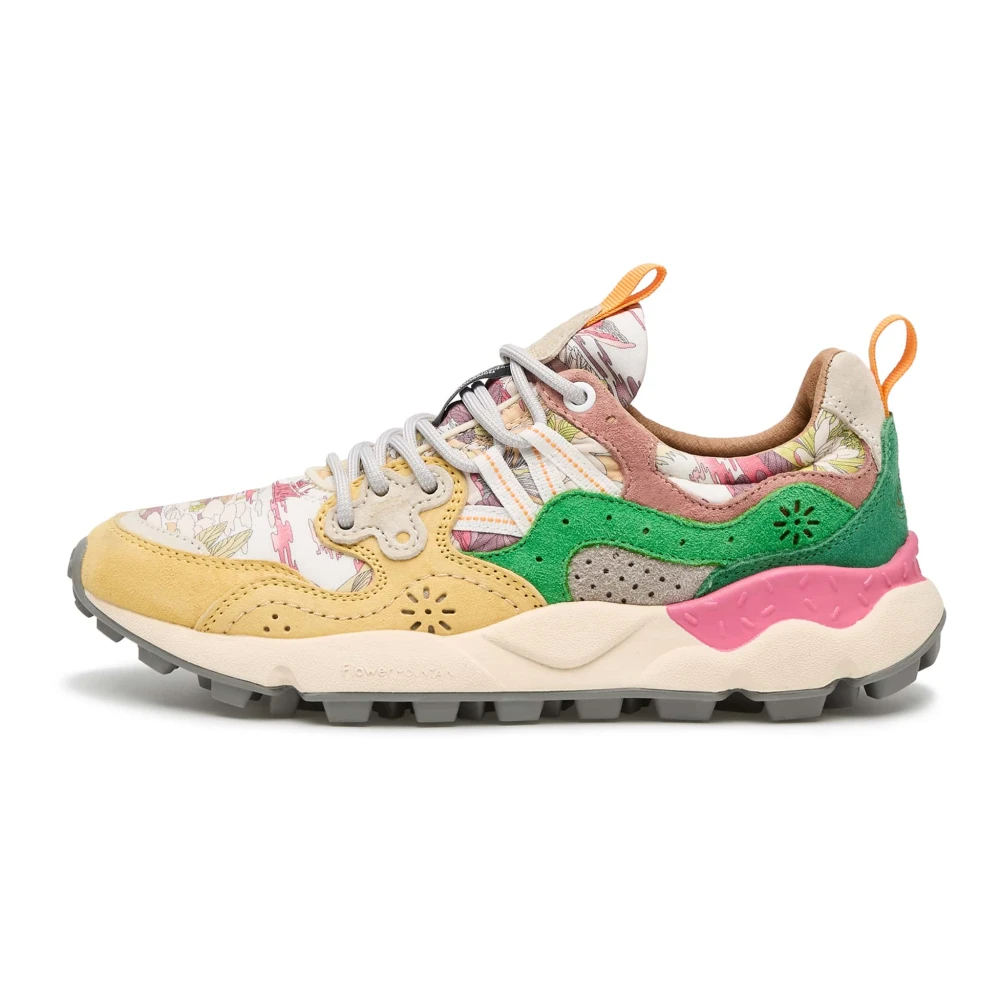 Flower Mountain Fabric and suede sneakers Yamano 3 Woman Dames Schoenen Veelkleurig Multicolor