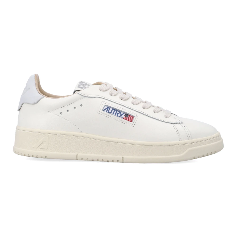 Autry Men's White Sneakers, 9 Uk, Dallas Low