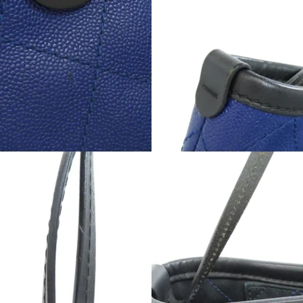 Chanel Vintage Pre-owned Leather shoulder-bags Blue Dames