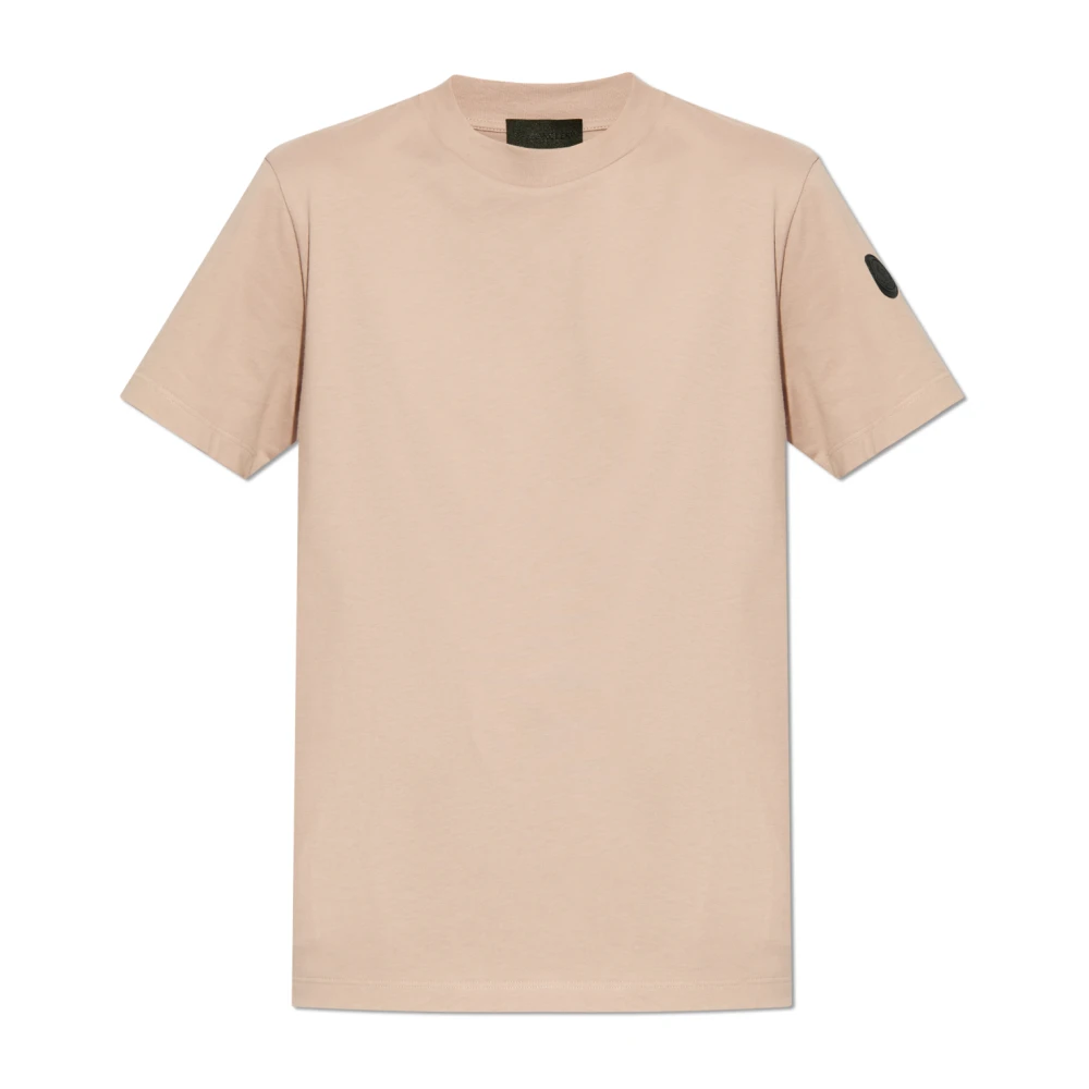 Moncler T-shirt met geplooide achterkant Pink Dames