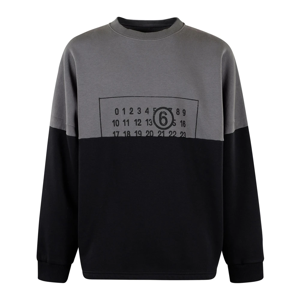 MM6 Maison Margiela Casual Sweatshirt met een Moderne Twist Gray Heren