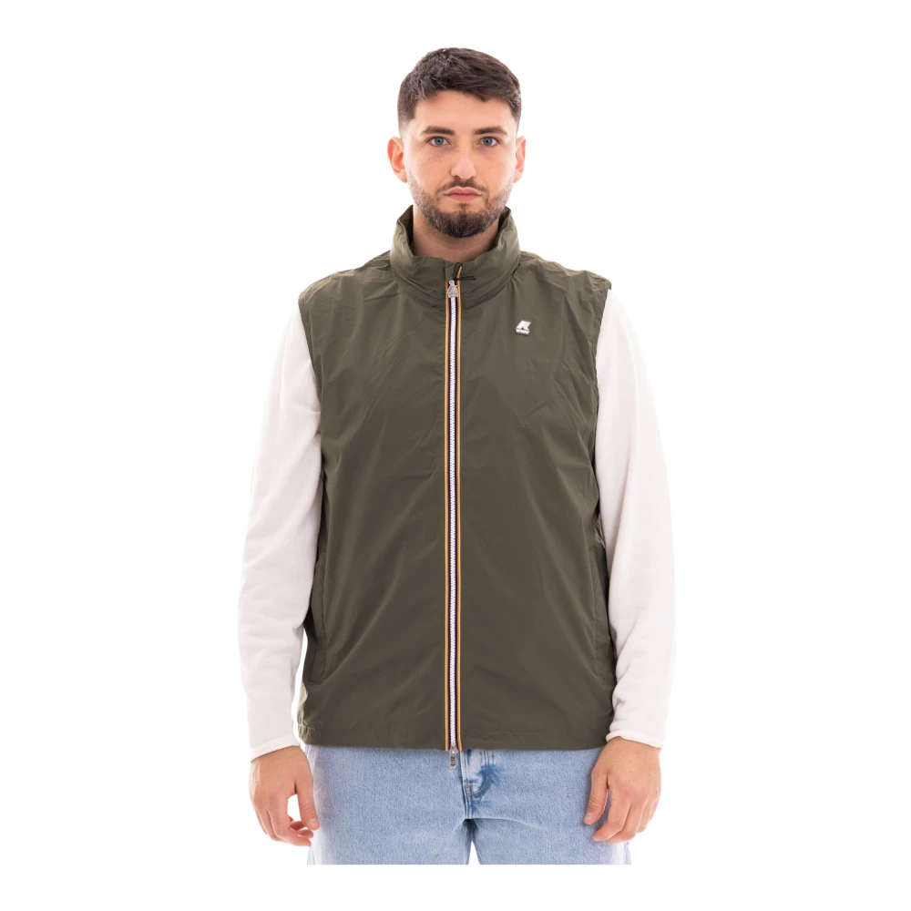 K-way Stretch Nylon Jersey Mouwloos Jack Heren Green Heren