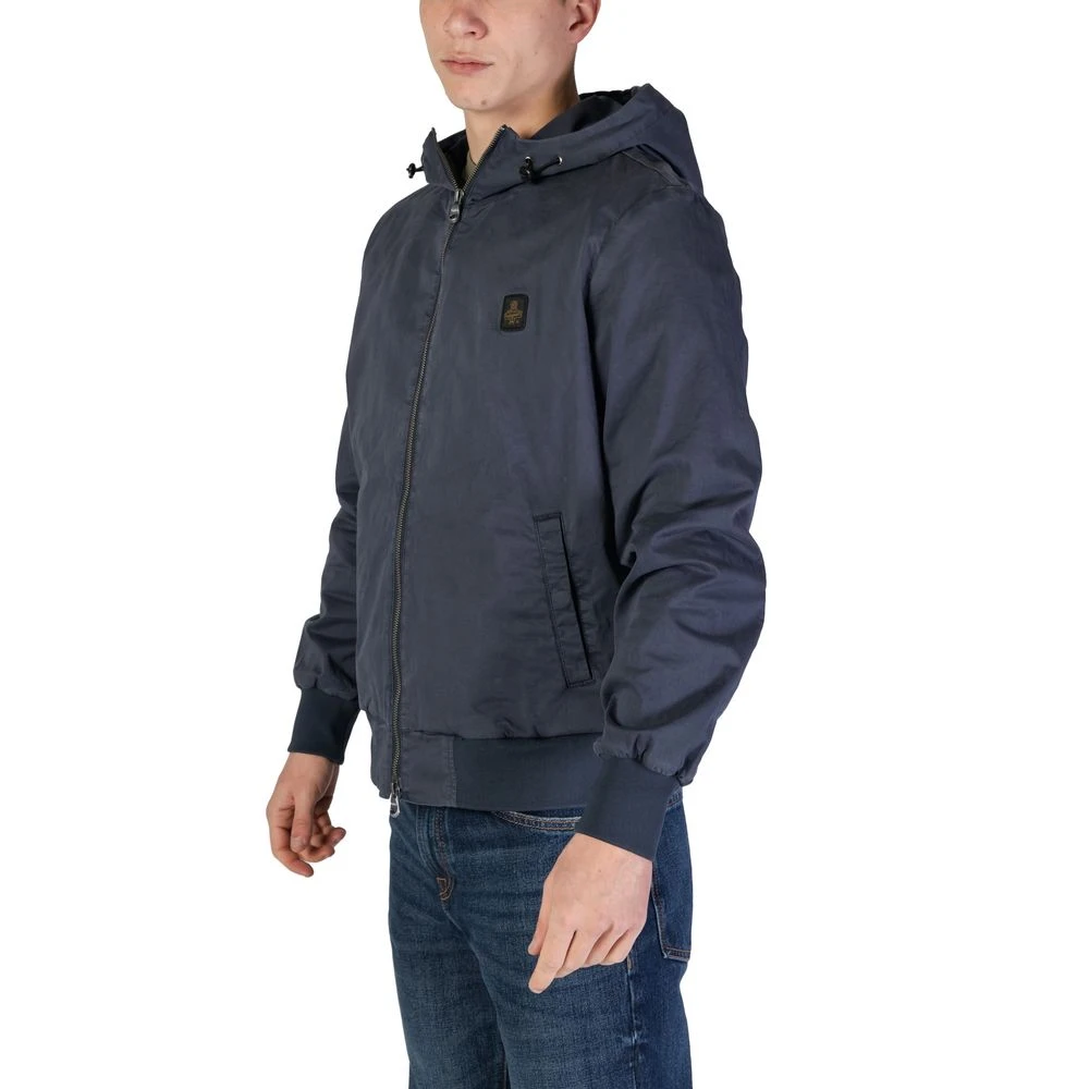 RefrigiWear Blauwe Katoenen Jas Herfst Winter Collectie Blue Heren