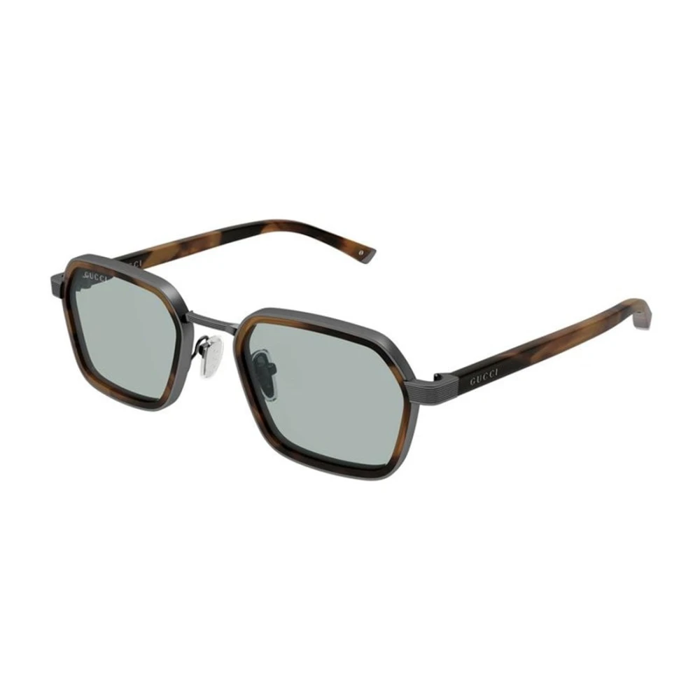 Gucci Men's Gray Square Frame Sunglasses - Sunglasses - 51 Mm - Accessories