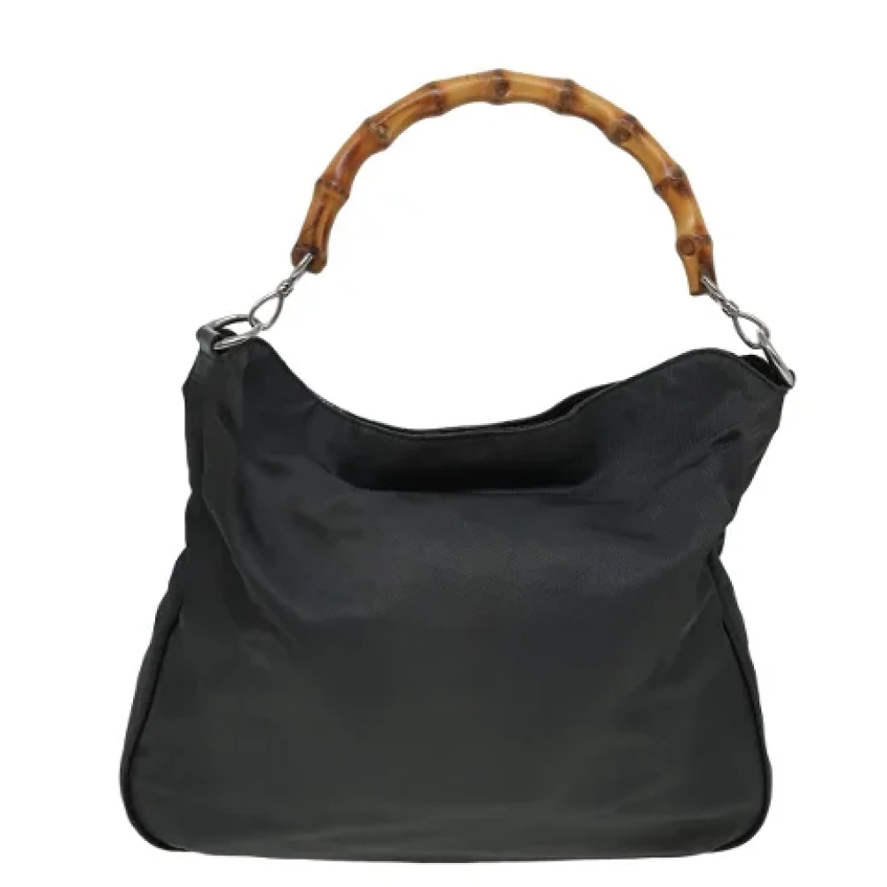 Gucci Vintage Pre-owned Nylon gucci-bags Gray Dames
