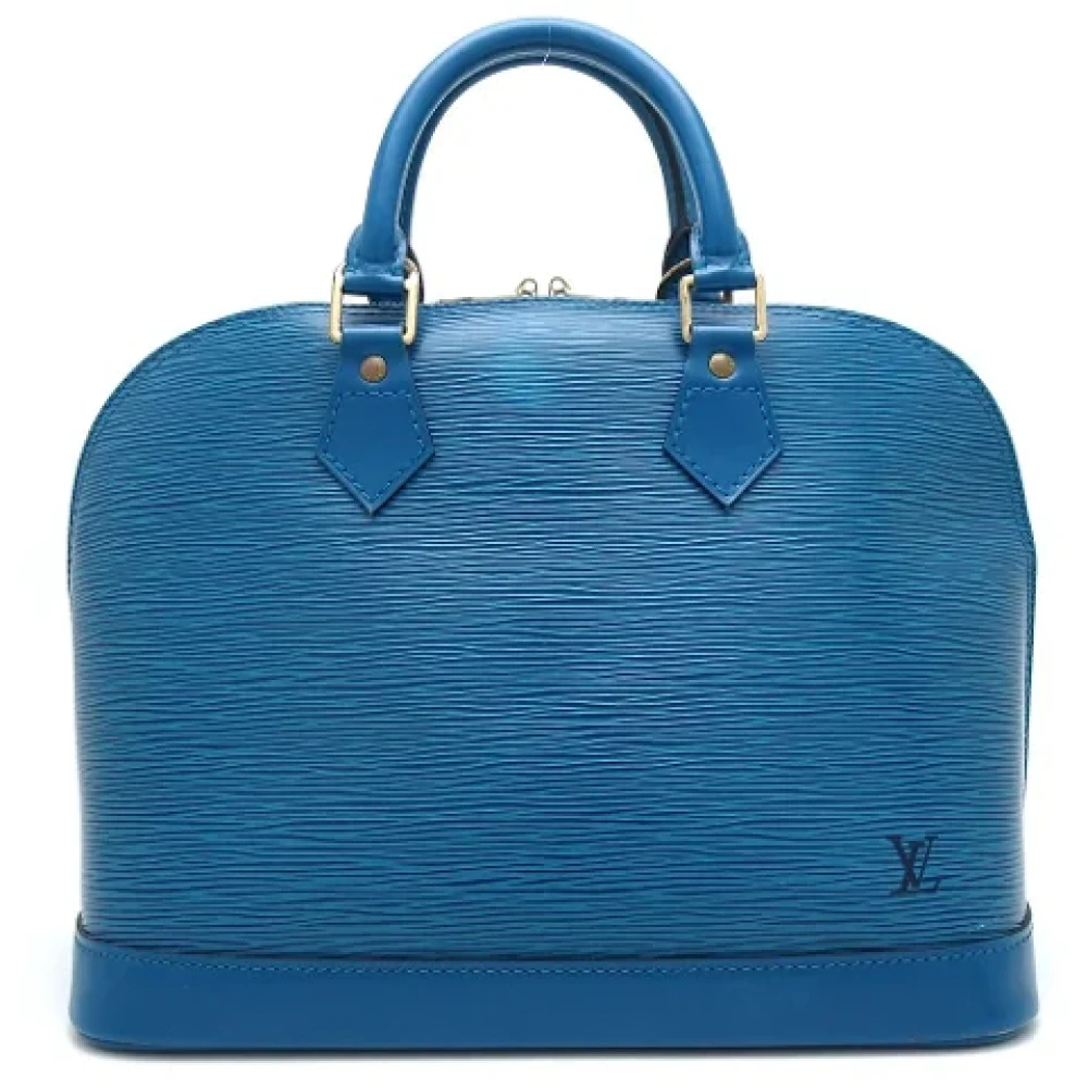 Louis Vuitton Vintage Pre-owned Leather handbags Blue Dames