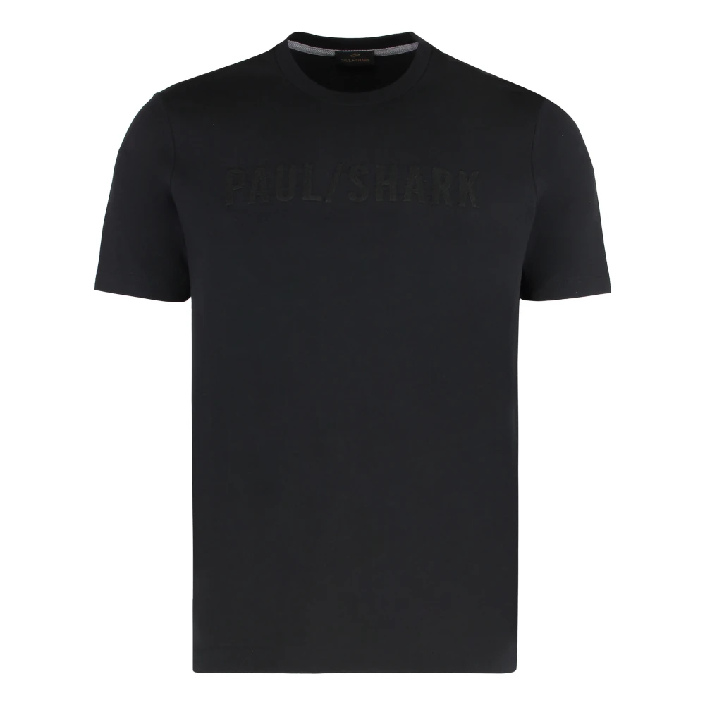 Paul & Shark Basic T-Shirt - Male - T-Shirts - Black - L - Tops