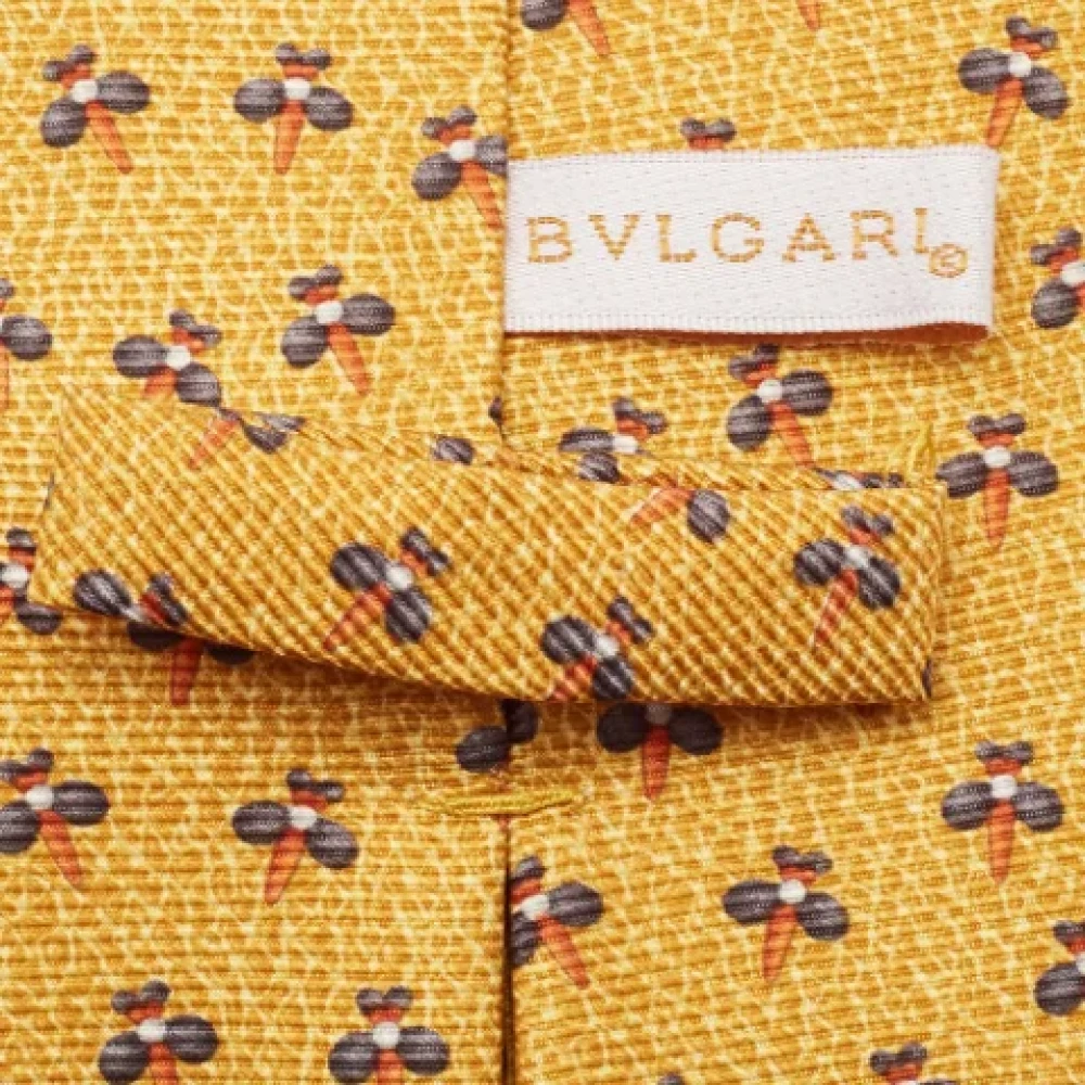 Bvlgari Vintage Pre-owned Silk tops Yellow Heren