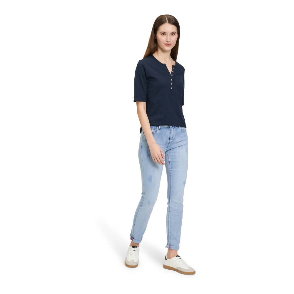 Betty Barclay Moderne Slim-Fit Jeans met Wassing Blue Dames