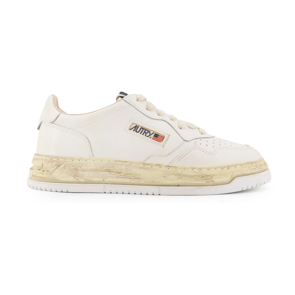 Autry Medalist Super Vintage Low Sneakers Heren Schoenen Wit