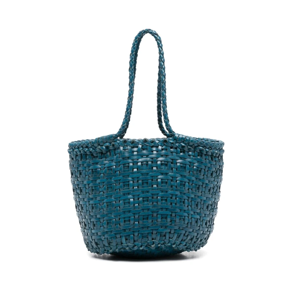 Dragon Diffusion Blauw Leren Bucket Tas Blue Dames