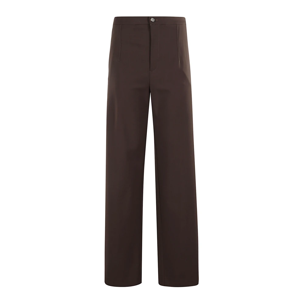 Loulou Studio Casual Denim Broek voor Dagelijks Gebruik Brown Dames