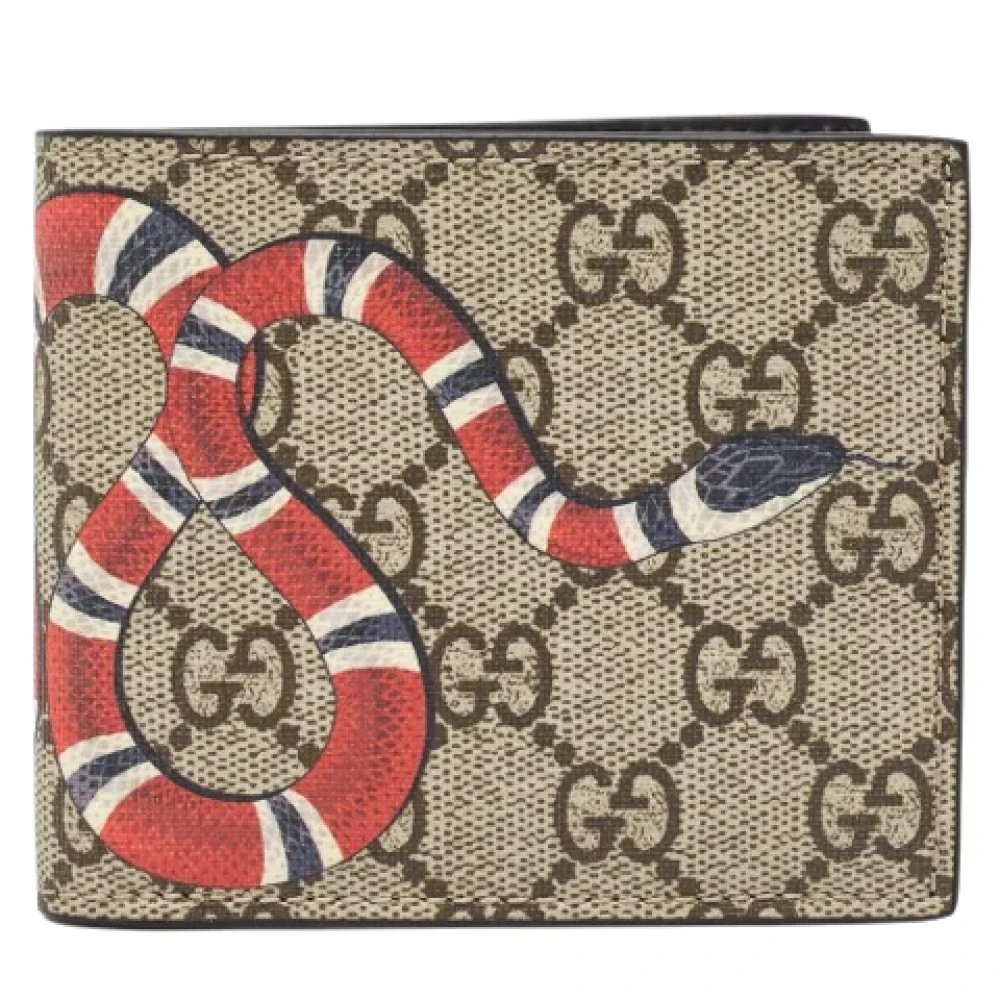Gucci Vintage Pre-owned Coated canvas wallets Multicolor Heren
