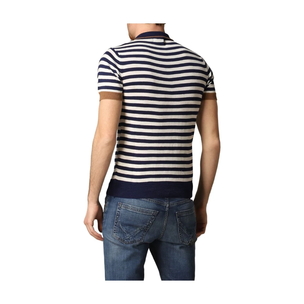 Manuel Ritz Polo Korte Mouw Blue Heren