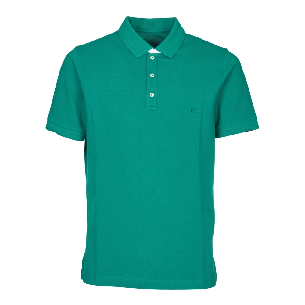 Fay T-Shirts Green Heren