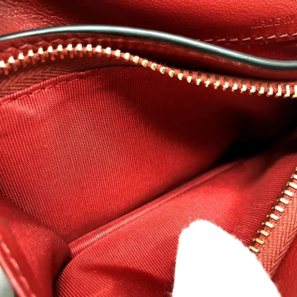 Valentino Vintage Pre-owned Leather wallets Red Dames