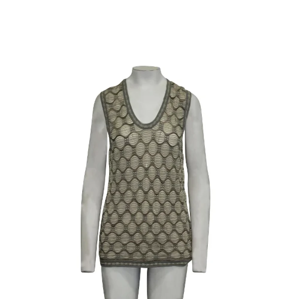 Missoni Pre-owned Knit tops Beige Dames