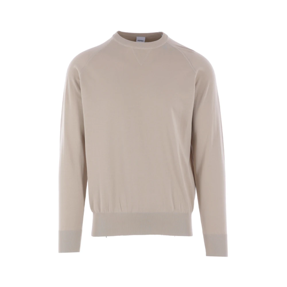 Aspesi Beige Katoenen Gebreide Trui Beige Heren