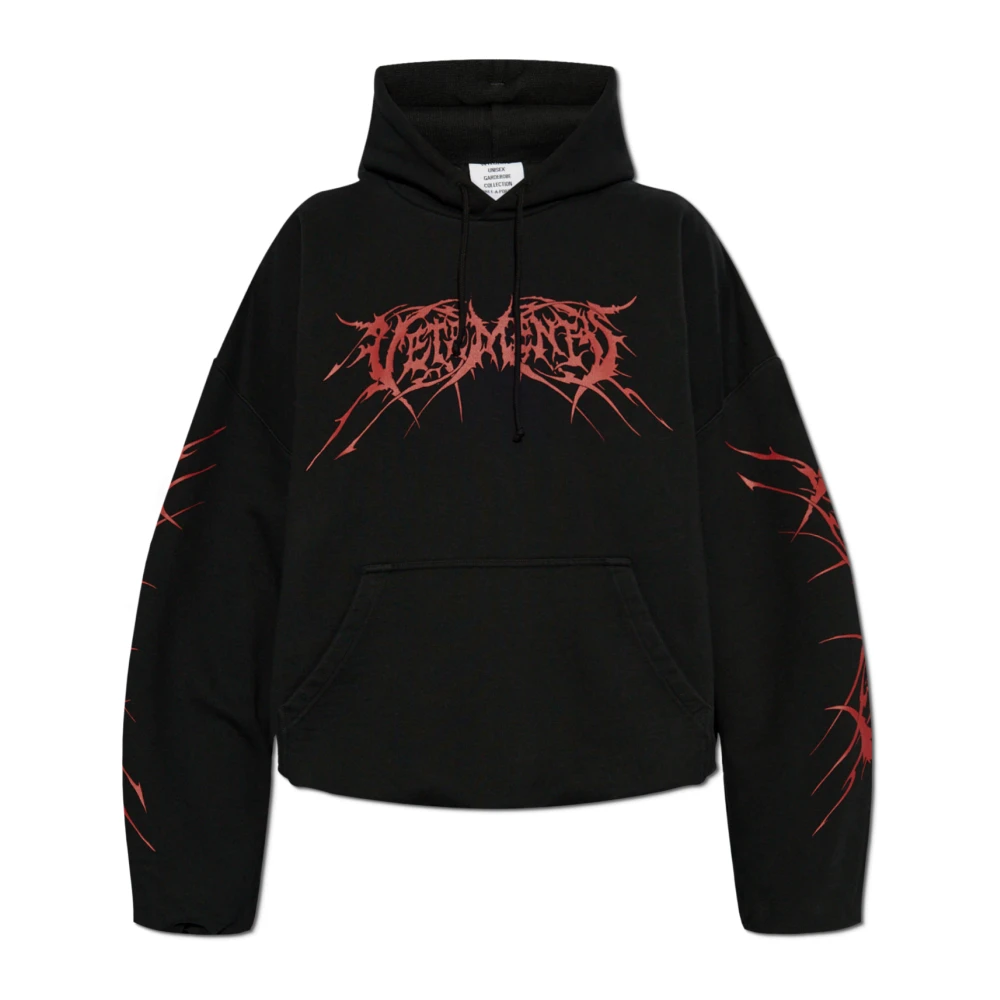 Vetements Hoodie Black Heren