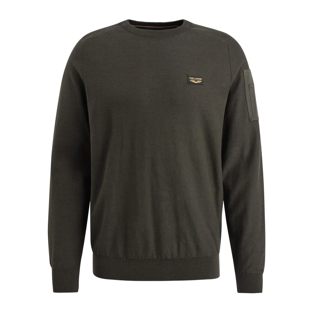 PME Legend Herren Rundhals Pullover R-NECK AMERICAN CLASSIC - Regular Fit - Bild 5
