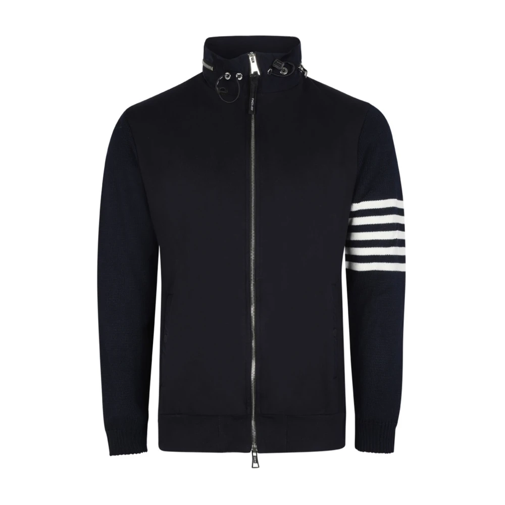 Pmds Logo Print Navy Blue Jas Blue Heren