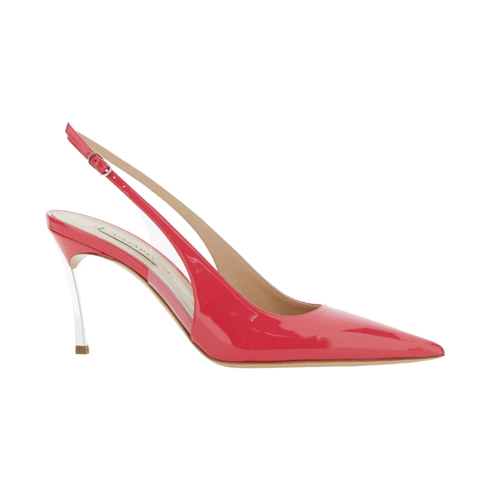 Casadei Roze Slingback Pumps met hoge hak Pink Dames