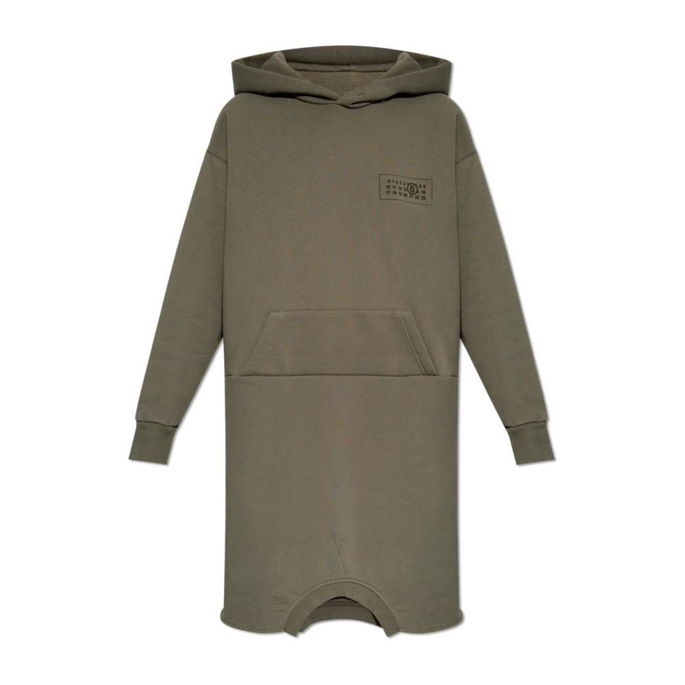 MM6 Maison Margiela Capuchonjurk Gray Dames
