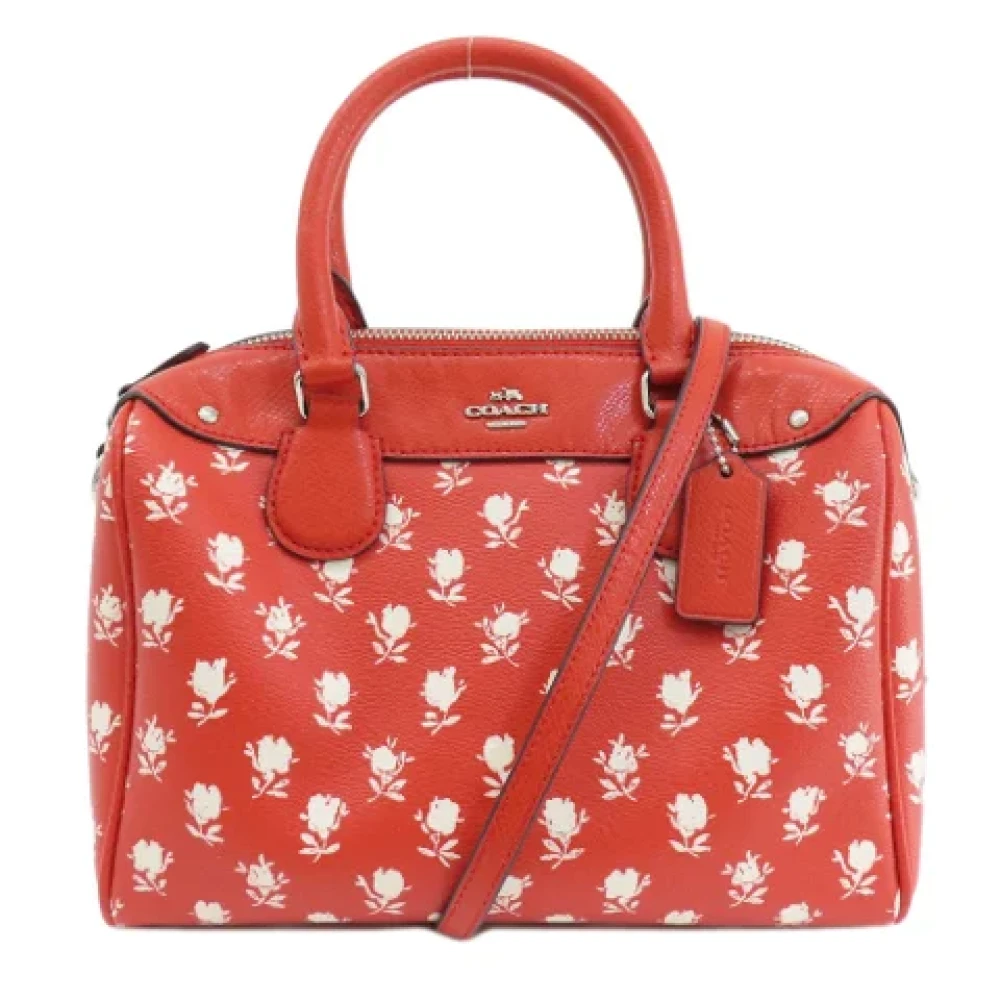 Coach Pre-owned Plastic handbags Red Dames
