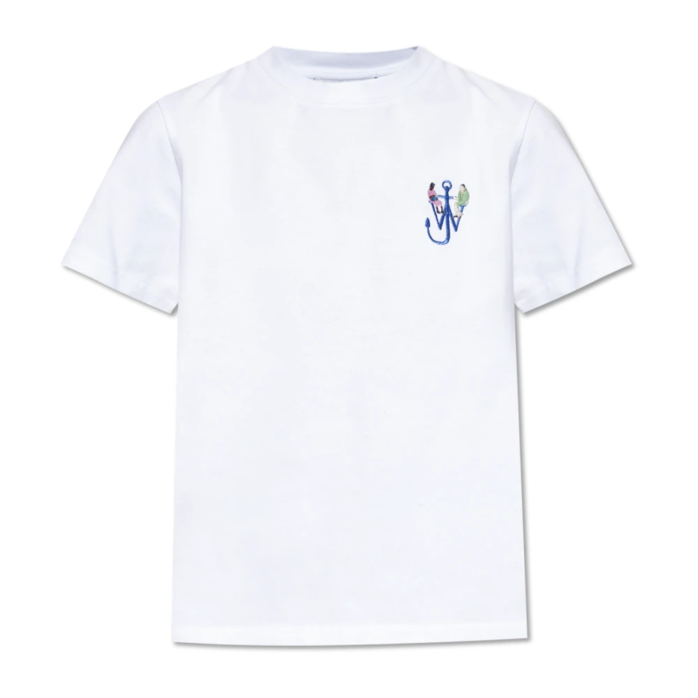 JW Anderson Logo T-shirt White Dames