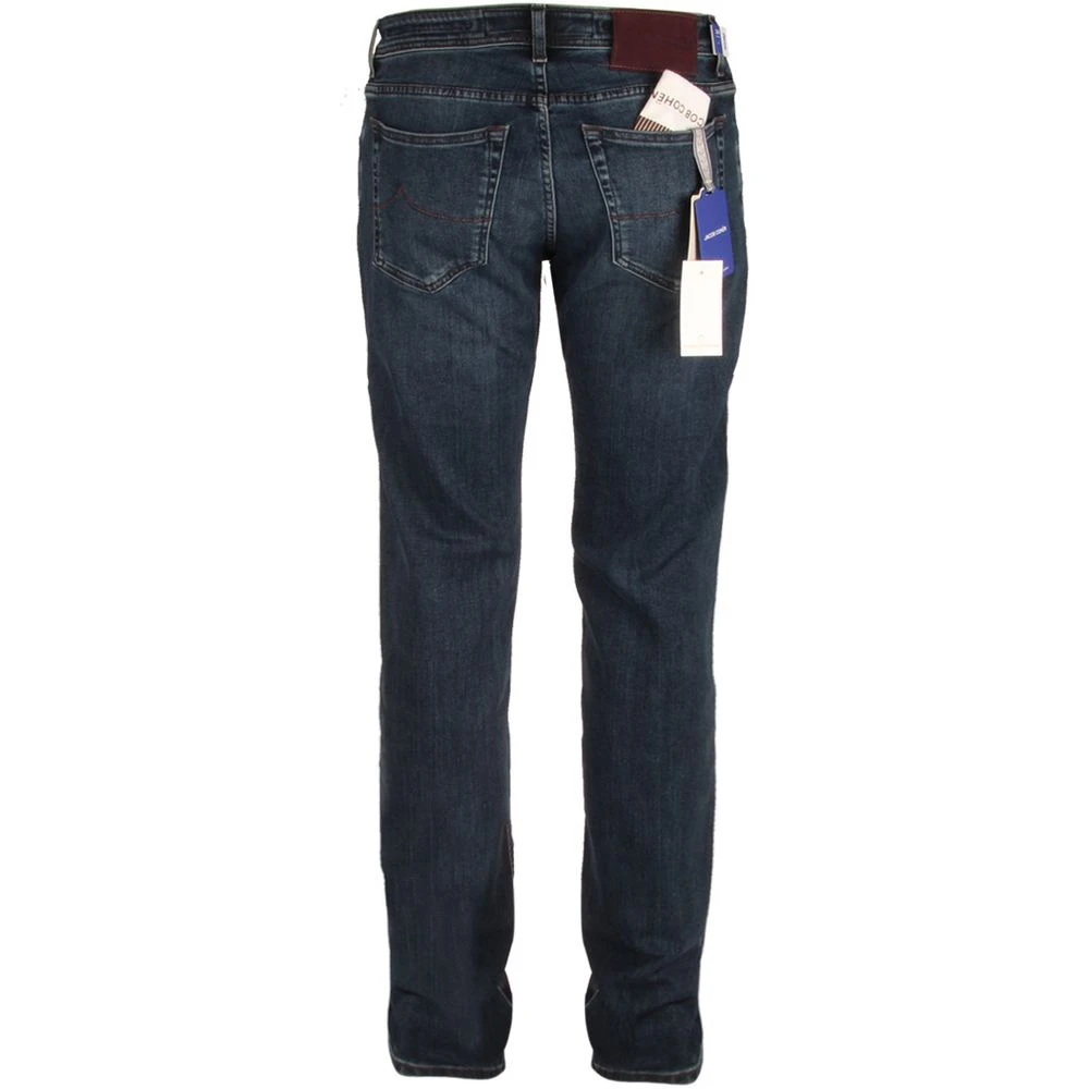 Jacob Cohën Slim Fit Donkerblauwe Denim Jeans Blue Heren
