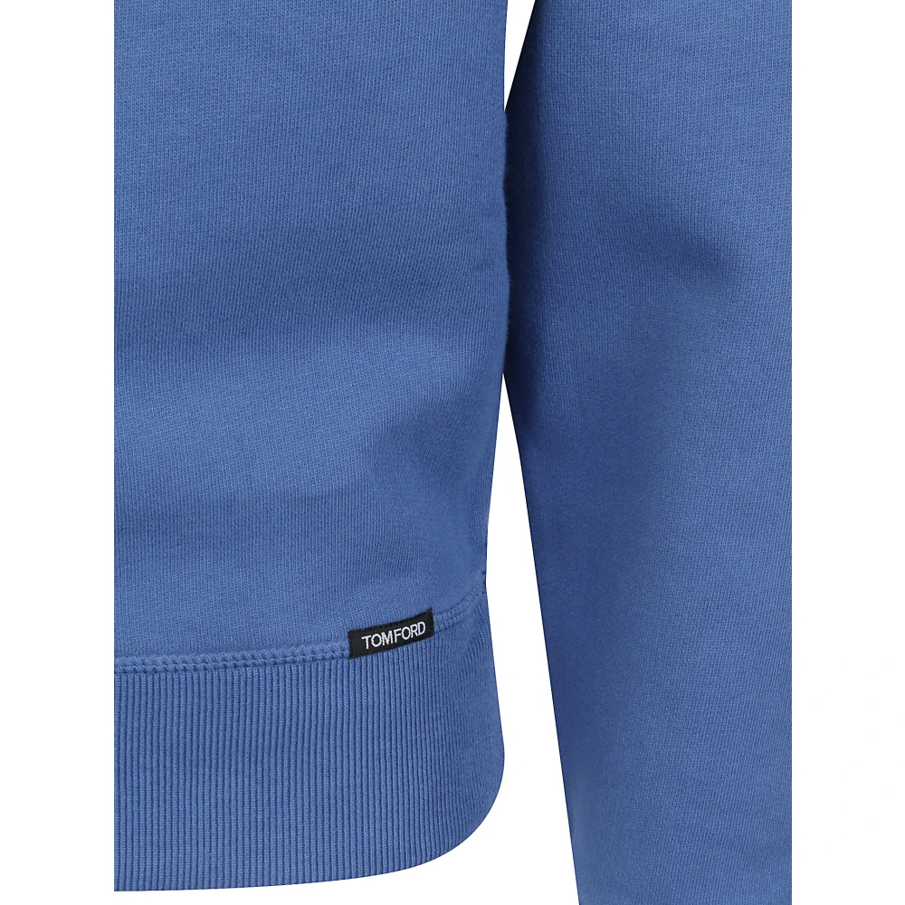 Tom Ford Gebreide Crew Neck Sweaters Blue Heren