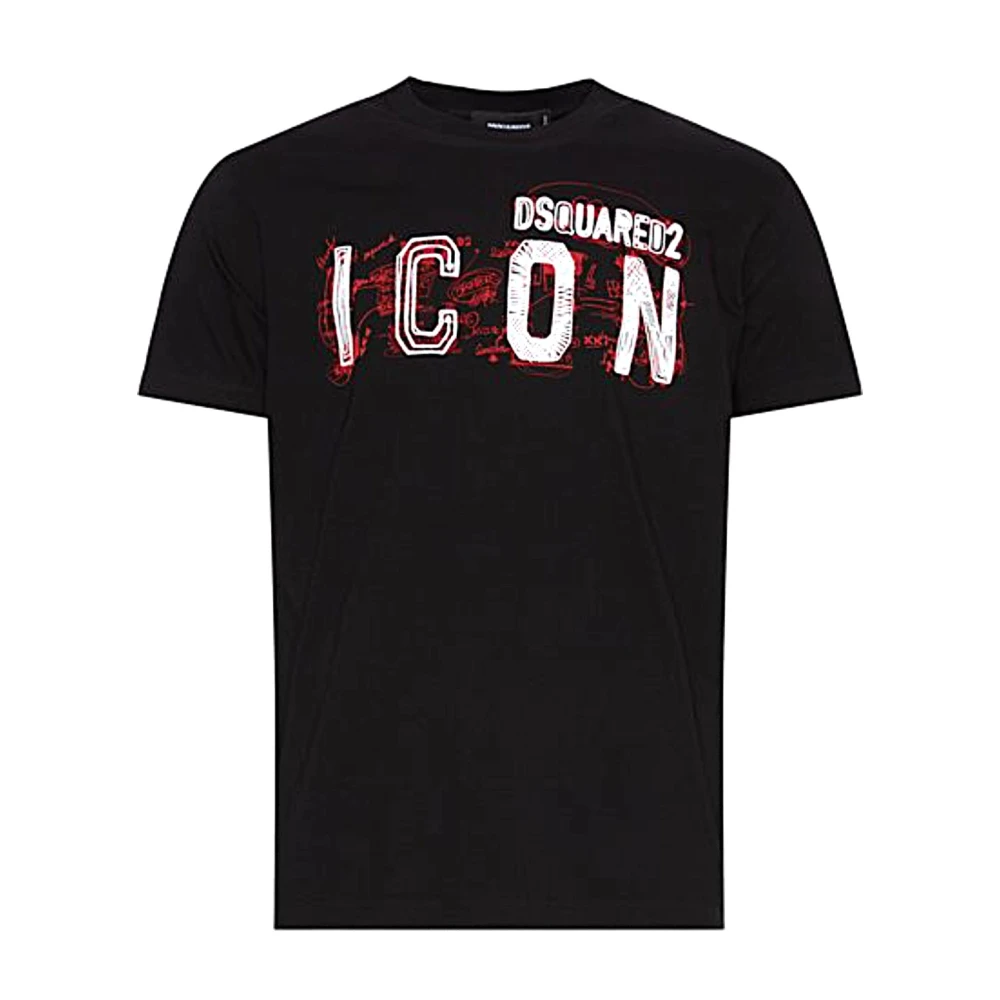 Dsquared2 Casual Katoenen T-shirt Black Heren
