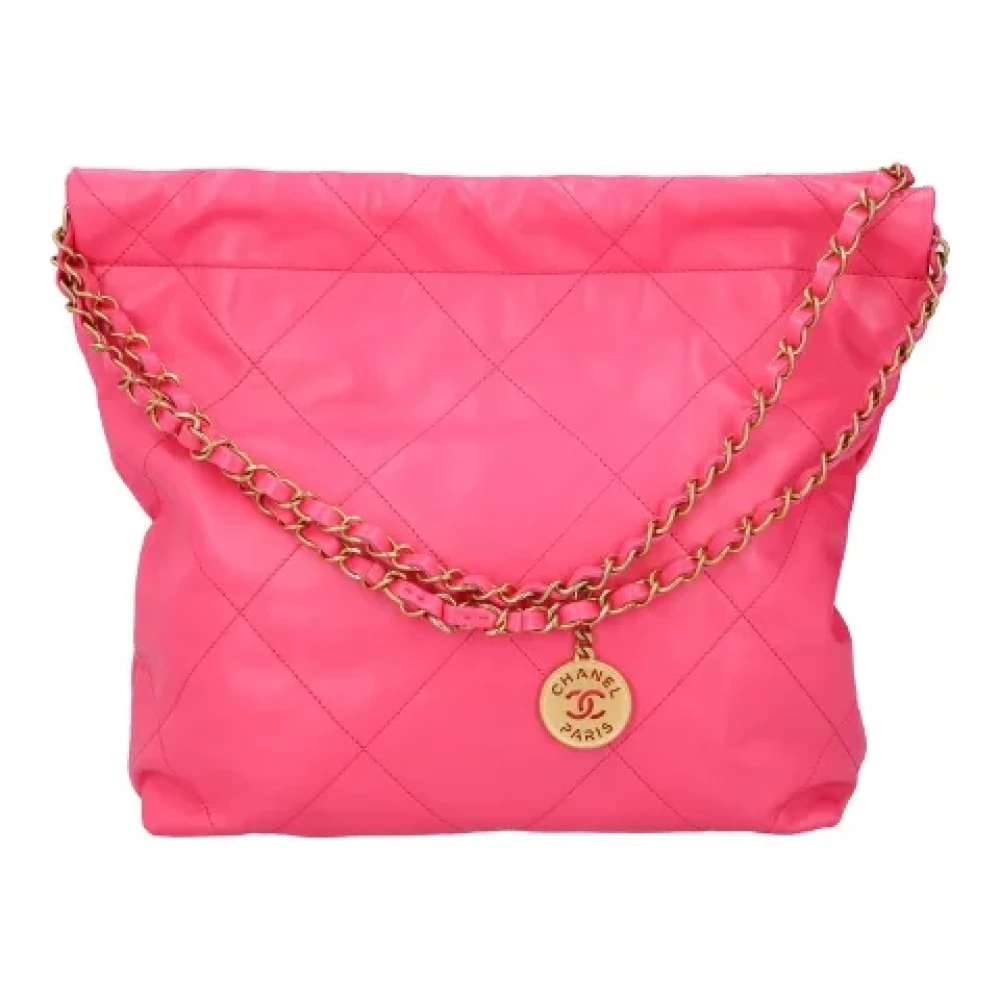 Chanel Vintage Pre-owned Leather chanel-bags Pink Dames