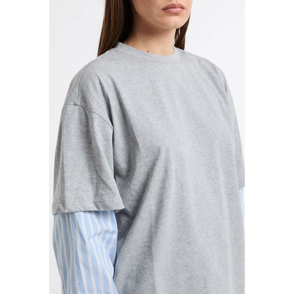 Semicouture T-Shirts Gray Dames