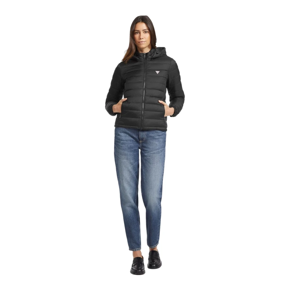 Guess Korte Pufferjas Black Dames