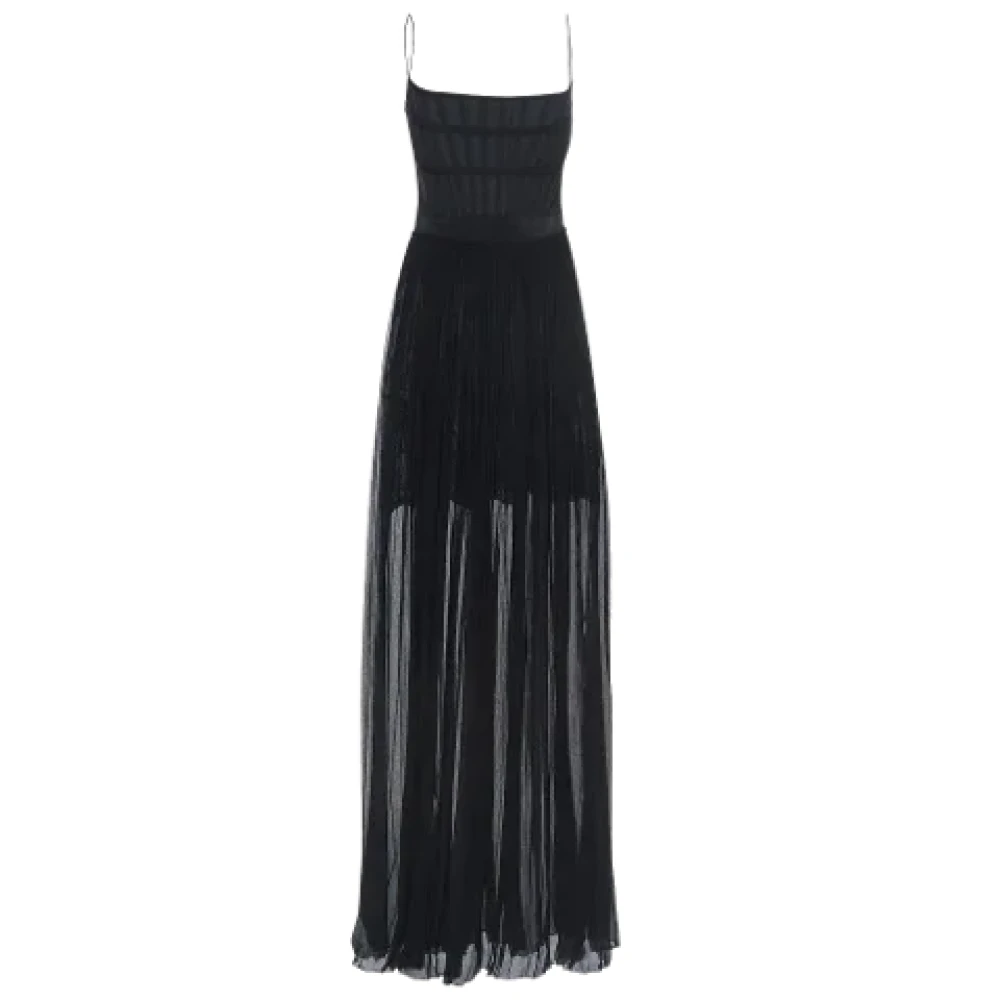 Stella McCartney Pre-owned Silk dresses Black Dames